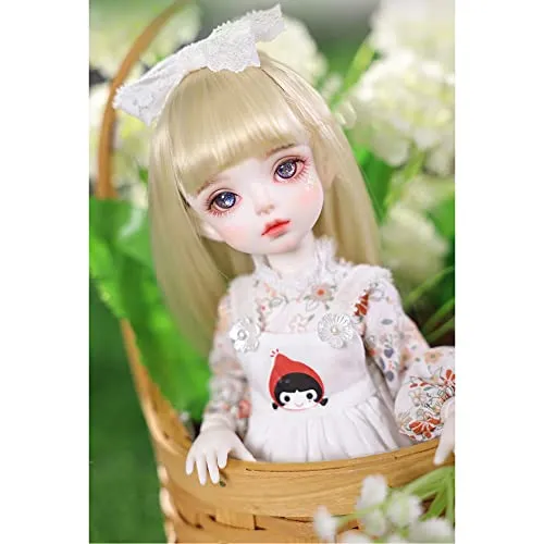 11.4in Mini 1/6 BJD Dolls Cute Girl SD Doll Full Set Ball Jointed Doll with Clothes   Shoes   Wig   3D Eyes   Makeup, Box Packaging