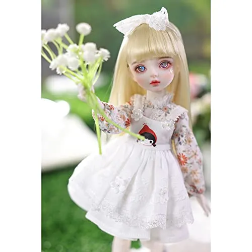 11.4in Mini 1/6 BJD Dolls Cute Girl SD Doll Full Set Ball Jointed Doll with Clothes   Shoes   Wig   3D Eyes   Makeup, Box Packaging