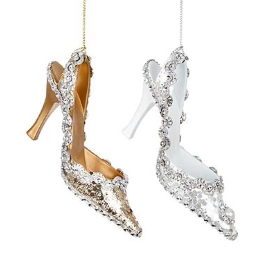 13cm Hanging Glitter Shoe