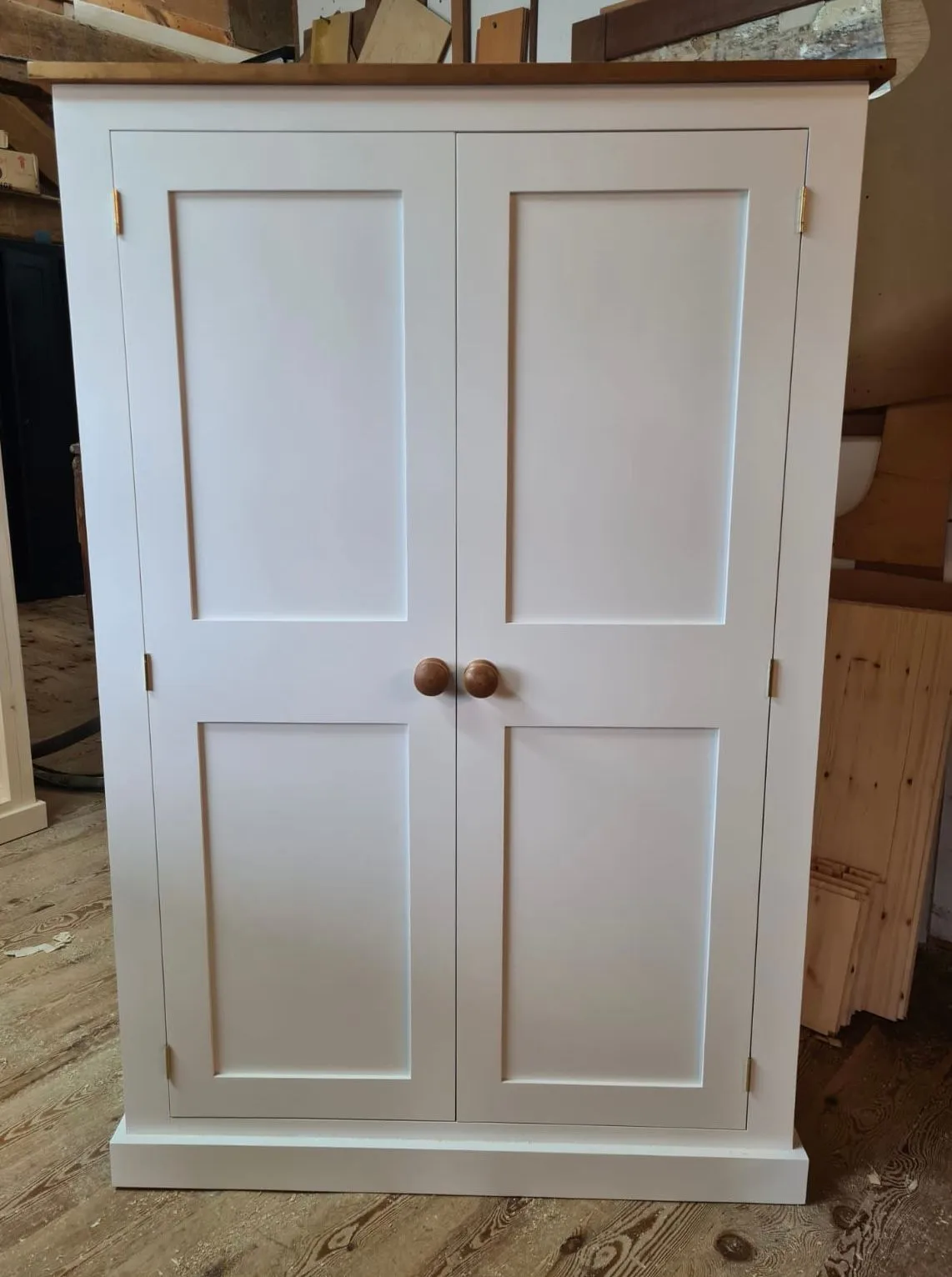 **150 cm Medium Height Storage Cupboard for Hallway/Kitchen - Optional Spice Rack for Larder, Utility Room (40 cm deep)