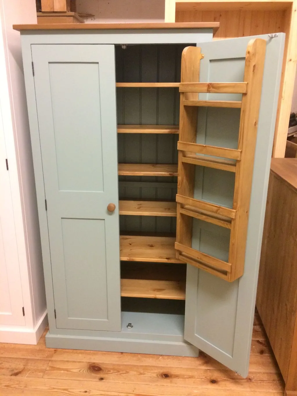 **150 cm Medium Height Storage Cupboard for Hallway/Kitchen - Optional Spice Rack for Larder, Utility Room (40 cm deep)