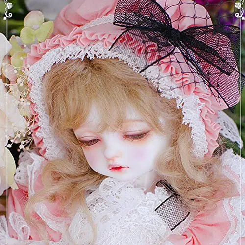 16" 1/4 BJD Doll Girl Ball Jointed Body Full Set Outfit Closed Eyes Wig Toy Gift