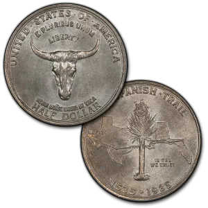 1935 Spanish Trail Silver Commemorative Half Dollar - Brilliant Uncirculated