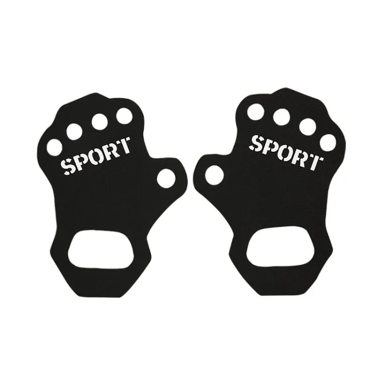 1pair Thin Sports Fitness Anti-Wear And Anti-Slip Palm Protector, Color: S Black