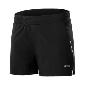 2-in-1 Men's Running Shorts with Waist Rope Quick Dry Zipper Pocket  Sports Fitness Gym Shorts