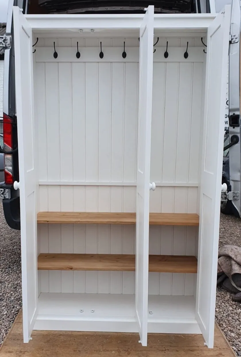 **3 Door Hall, Utility Room, Cloak Room Coat & Shoe Storage Cupboard (35 cm deep) OPTION 2