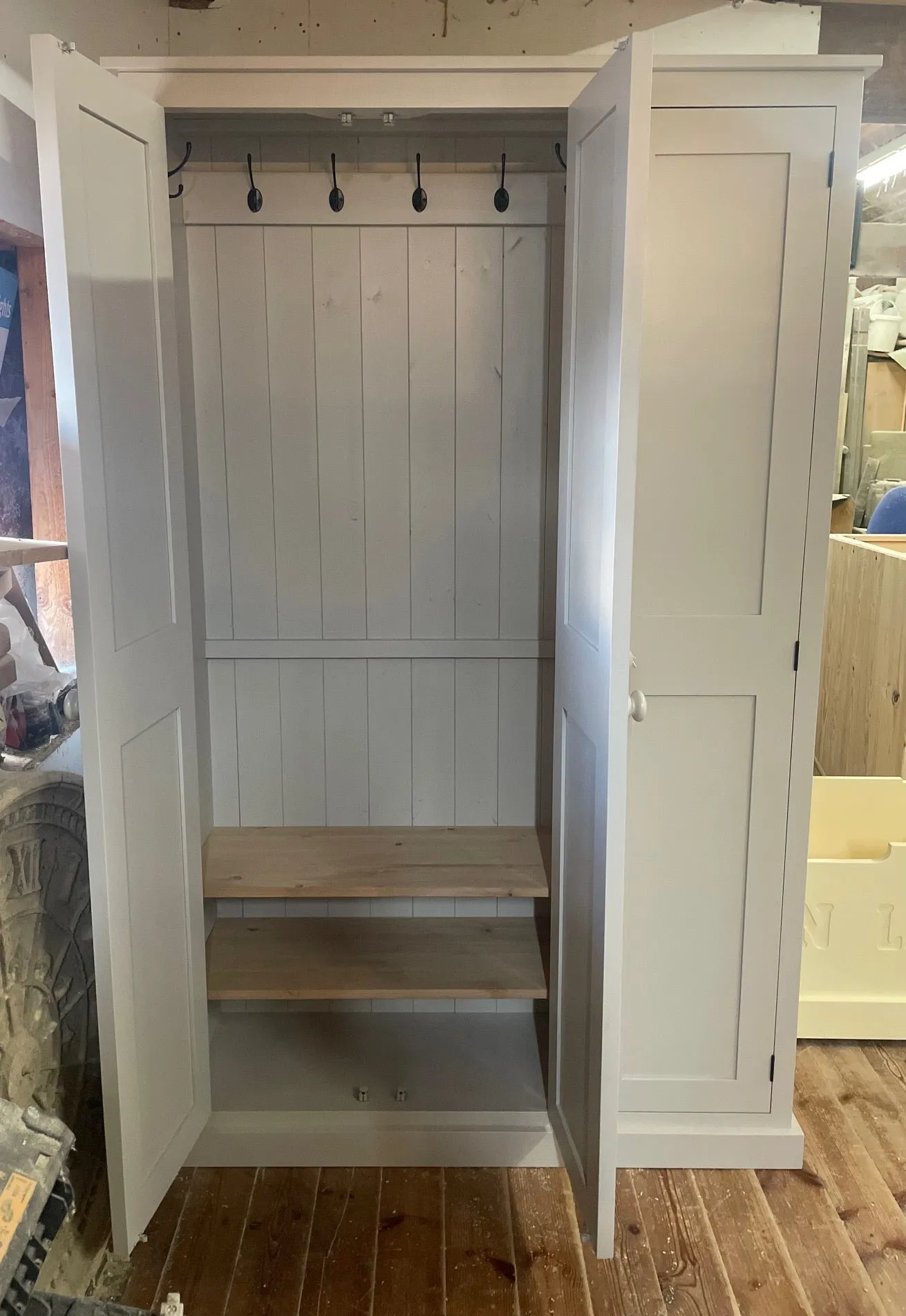 **3 Door Hall, Utility Room, Cloak Room Coat & Shoe Storage Cupboard (35 cm deep) OPTION 2