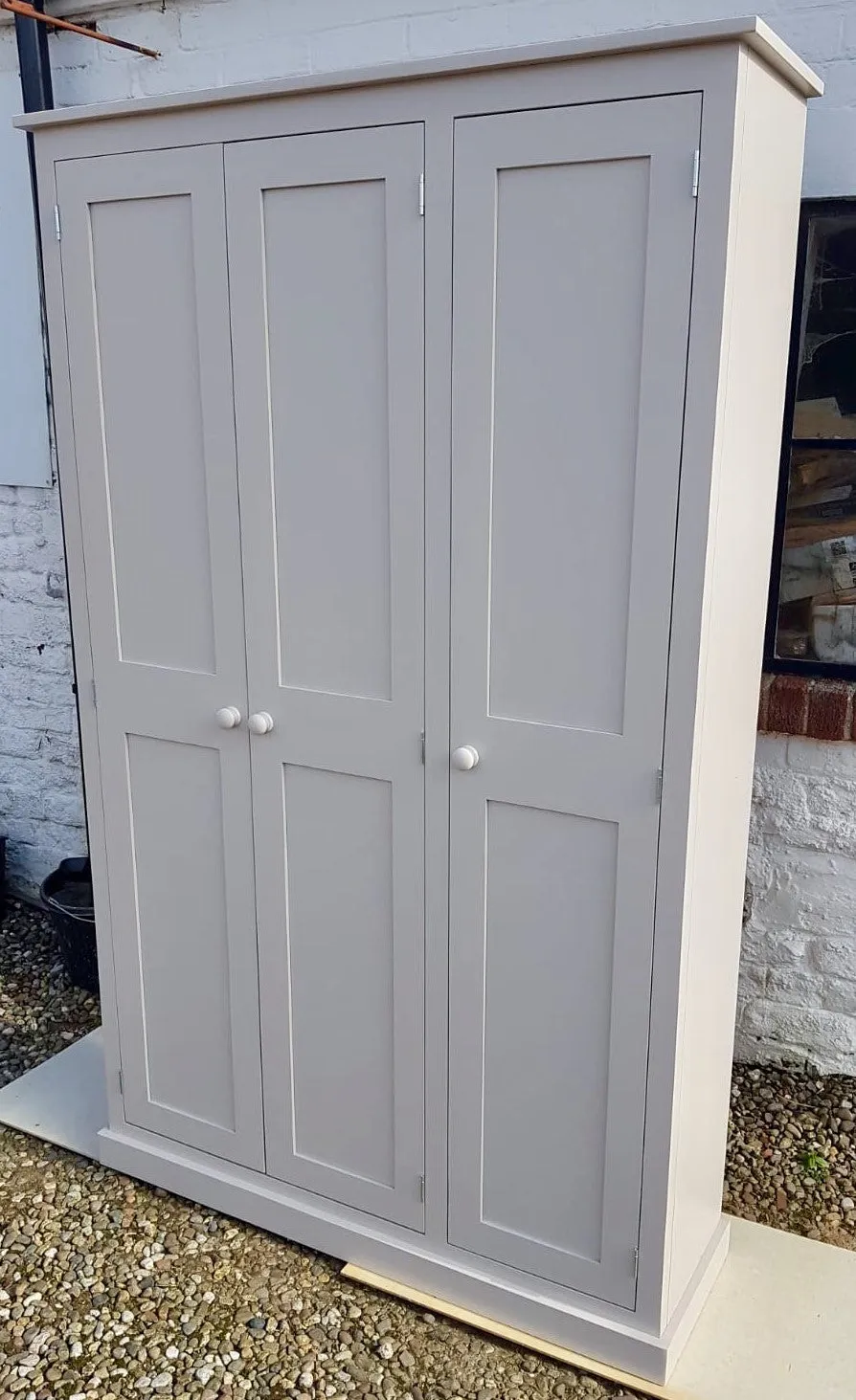 **3 Door Larder/Hall for Kitchen items, Craft, Toys, Utility Room, Office Storage Cupboard (40 cm or 45 cm deep) OPTION 3