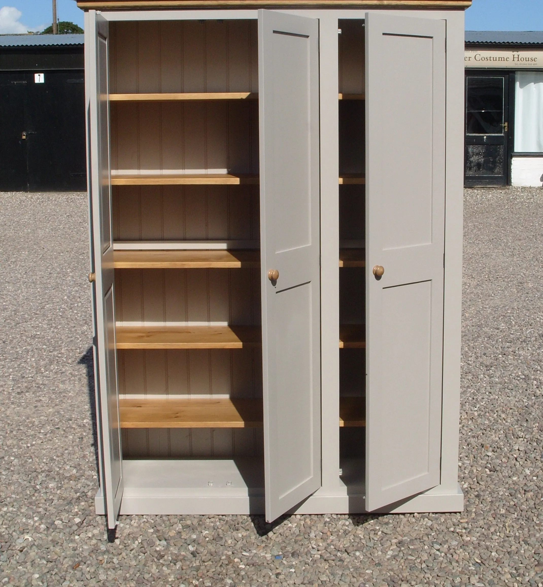 **3 Door Larder/Hall for Kitchen items, Craft, Toys, Utility Room, Office Storage Cupboard (40 cm or 45 cm deep) OPTION 3