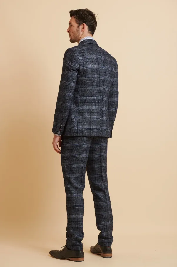 3-Piece Suit Check - Andy Blue