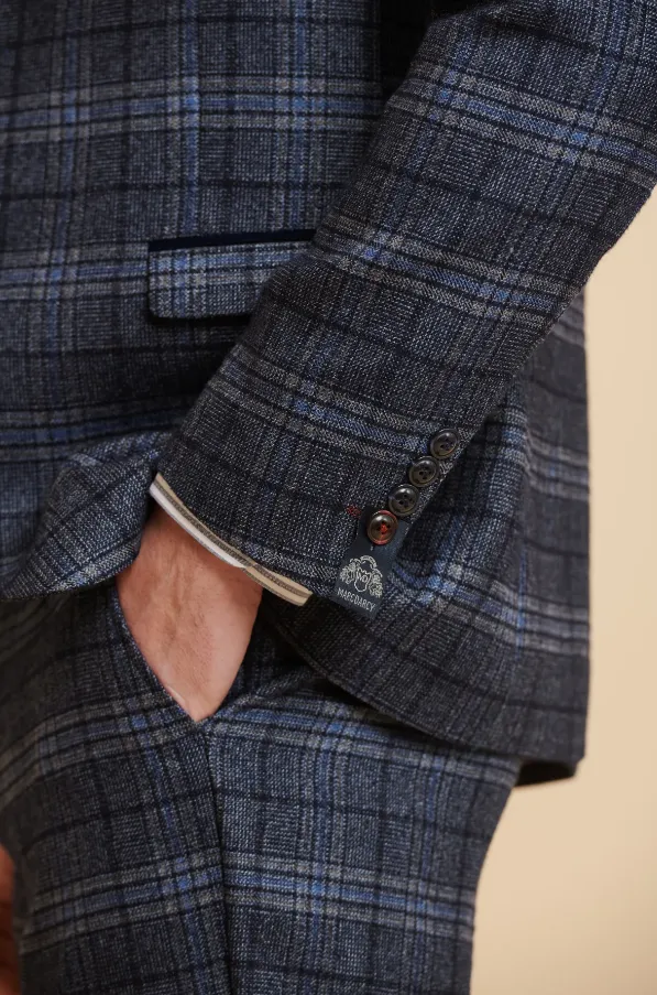 3-Piece Suit Check - Andy Blue