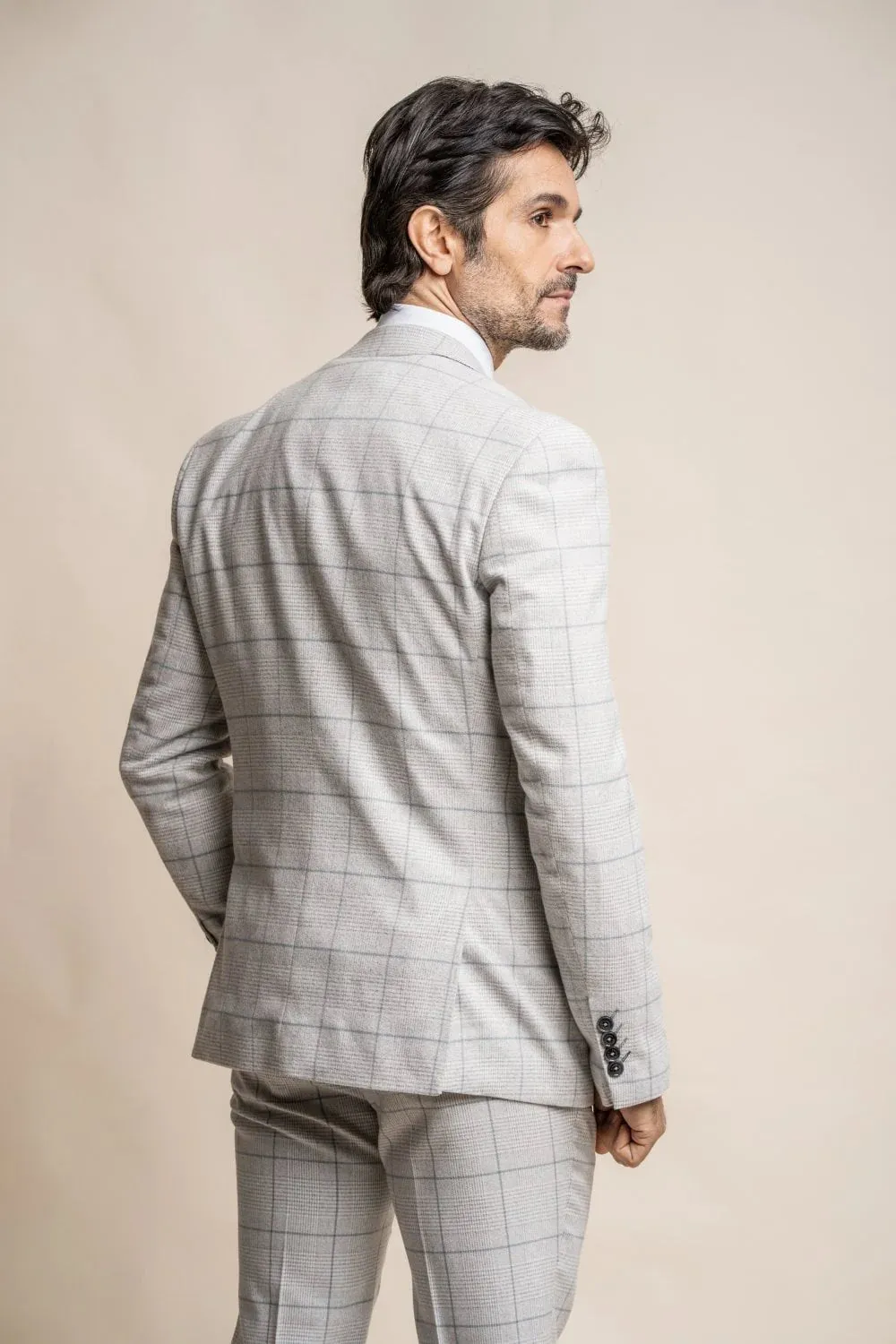 3-piece suit check -Cavani Radika Grey