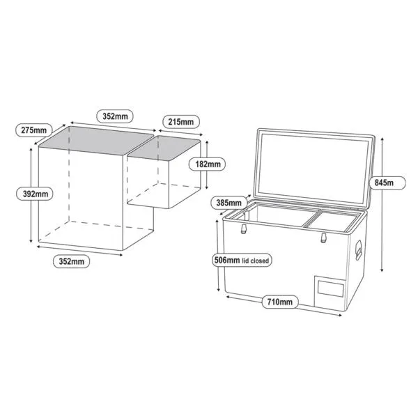 50L Legacy Smart QC Fridge/Freezer