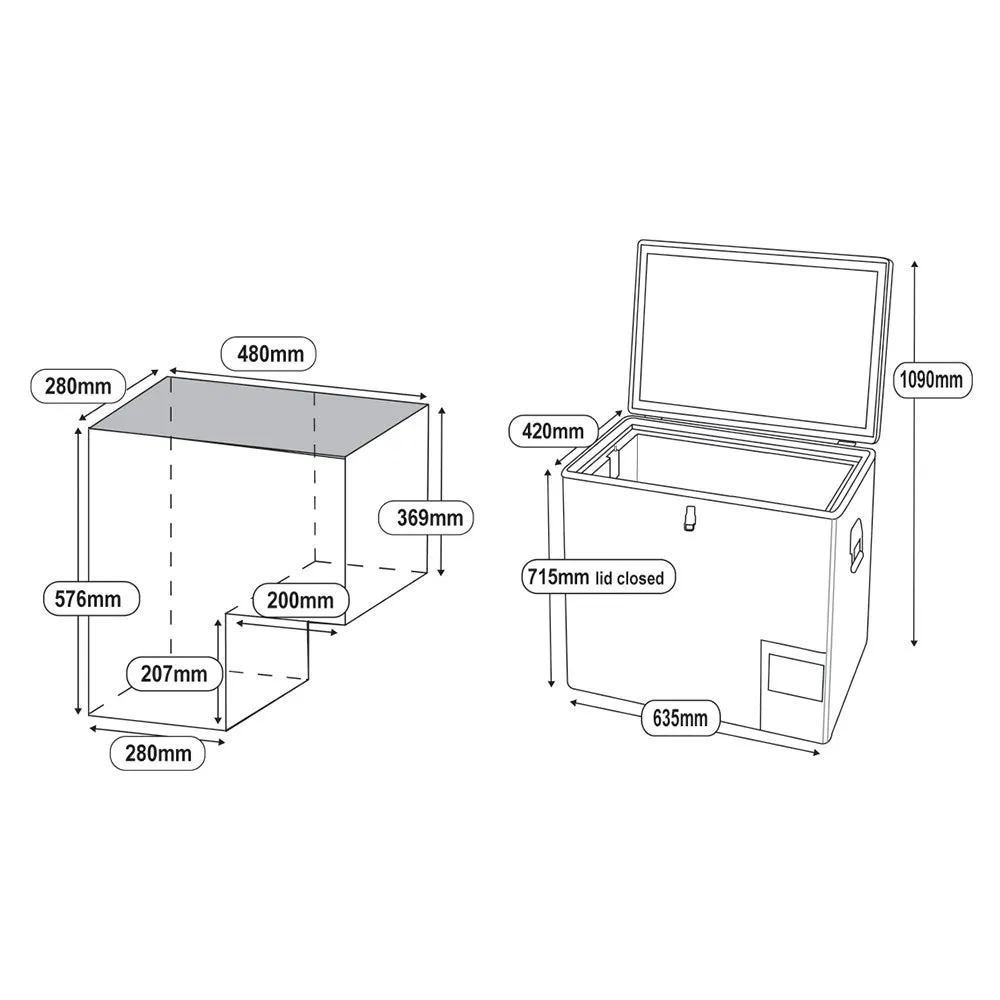 65L Legacy Smart QC Fridge/Freezer