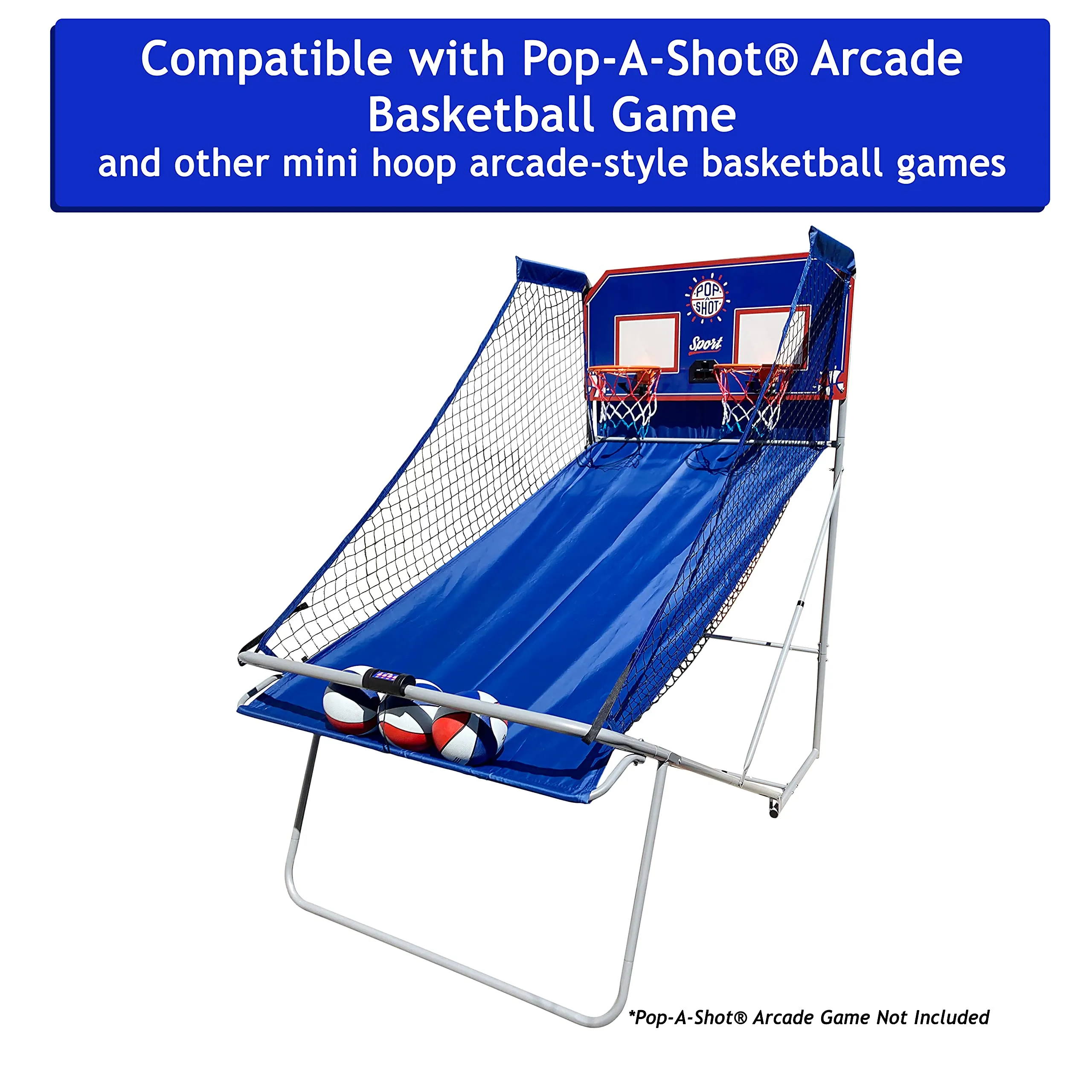 7 Mini Basketball Set for Pop A Shot Basketball Arcade Games | Size 3, 7 Kids