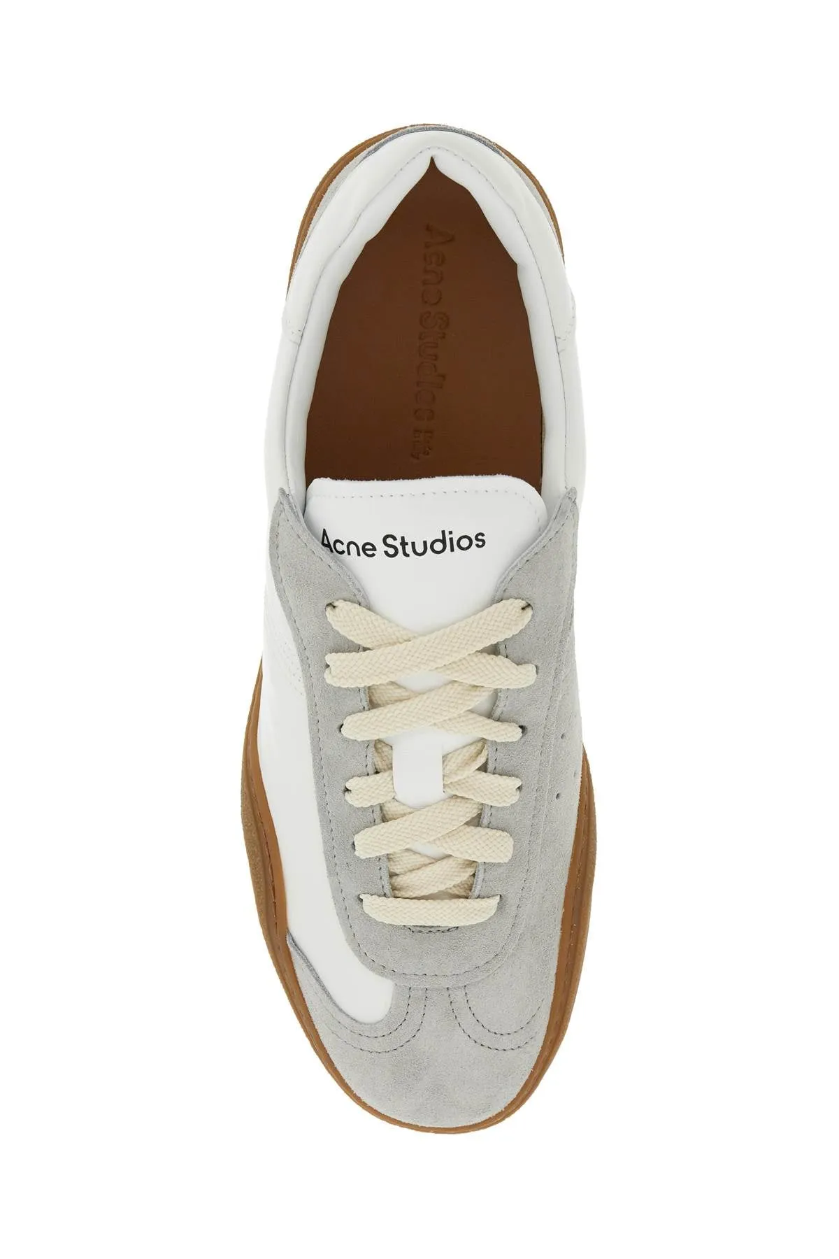 Acne Studios nappa and suede leather sneakers in