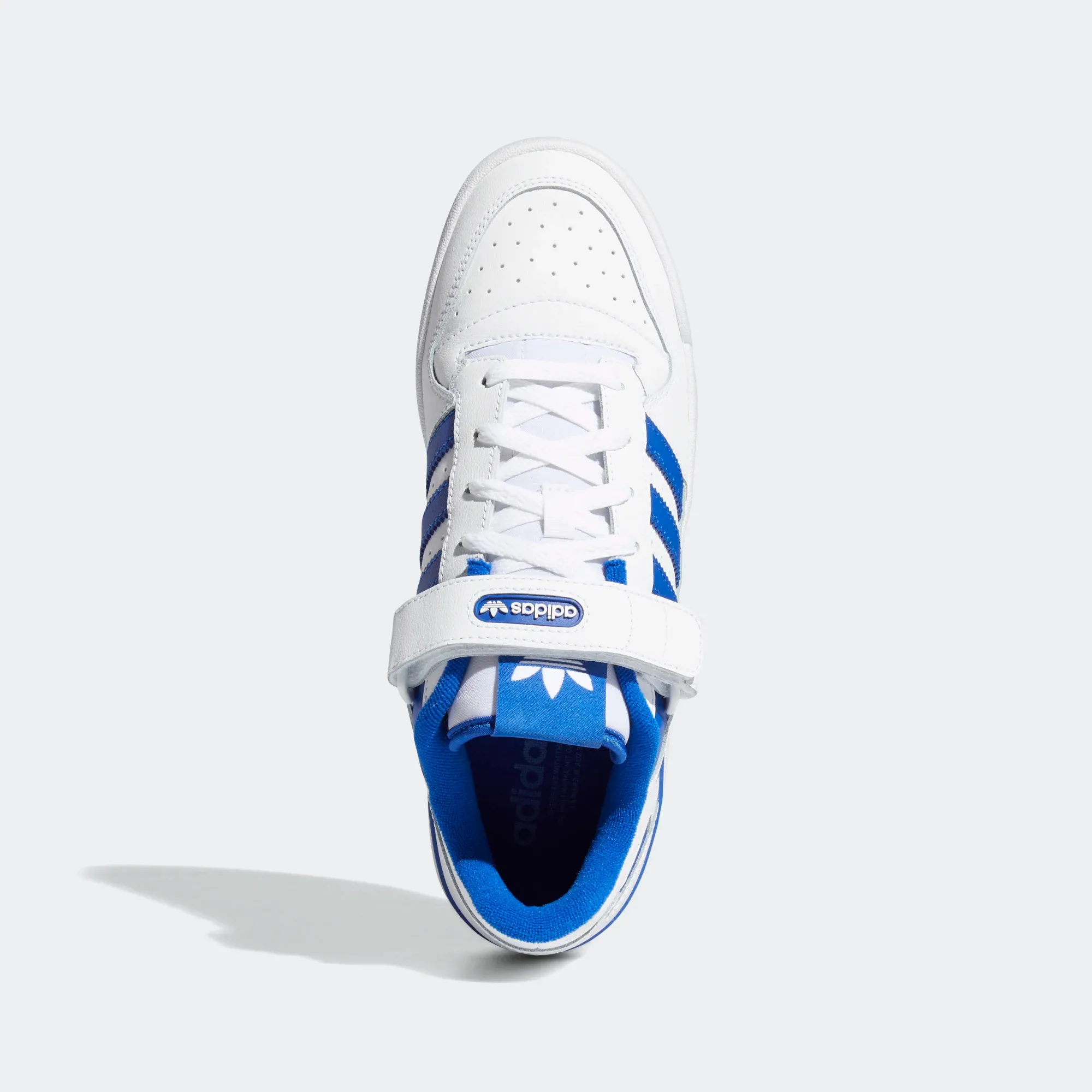 Adidas Men's Forum Low Shoes - Cloud White / Cloud White / Royal Blue