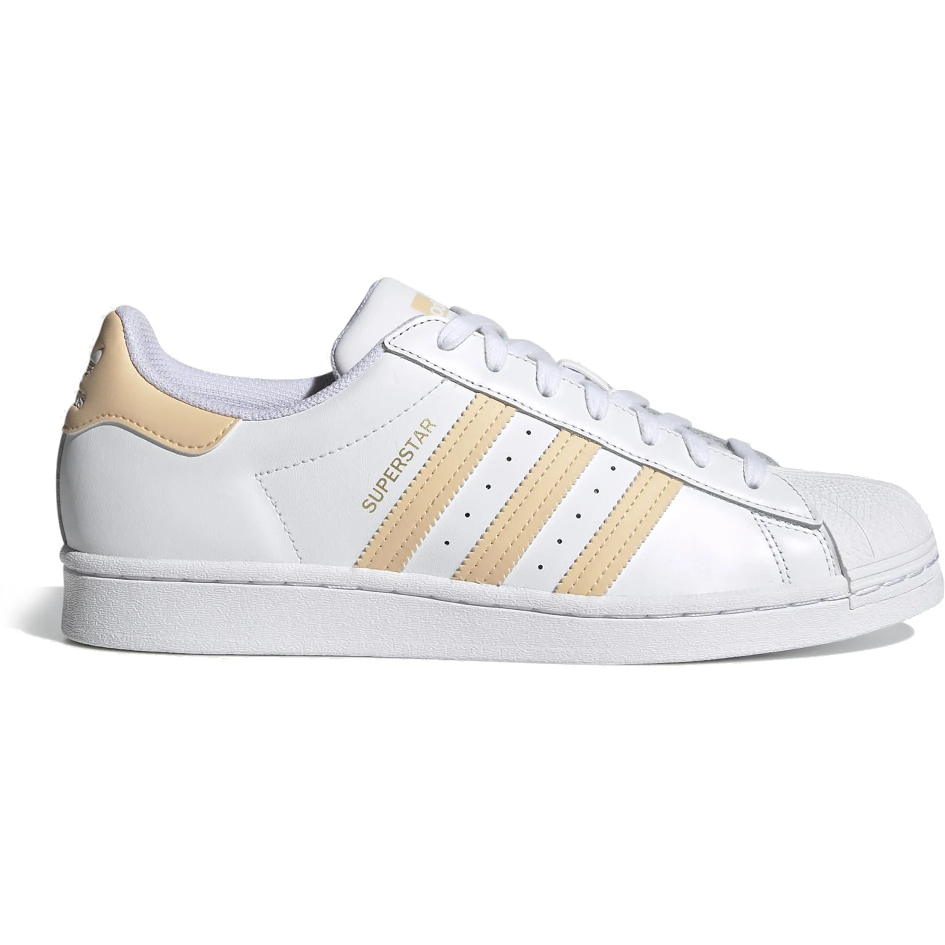 Adidas Men's Superstar Shoes - Cloud White / Glow Orange / Glow Pink