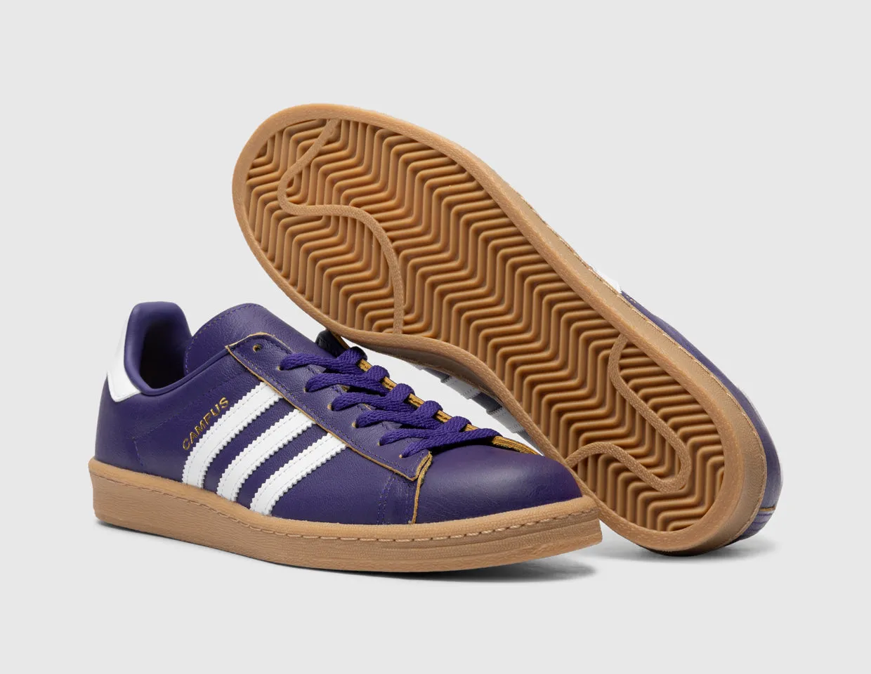 adidas Originals Campus 80s Collegiate Purple / White - Gum - size? exclusive