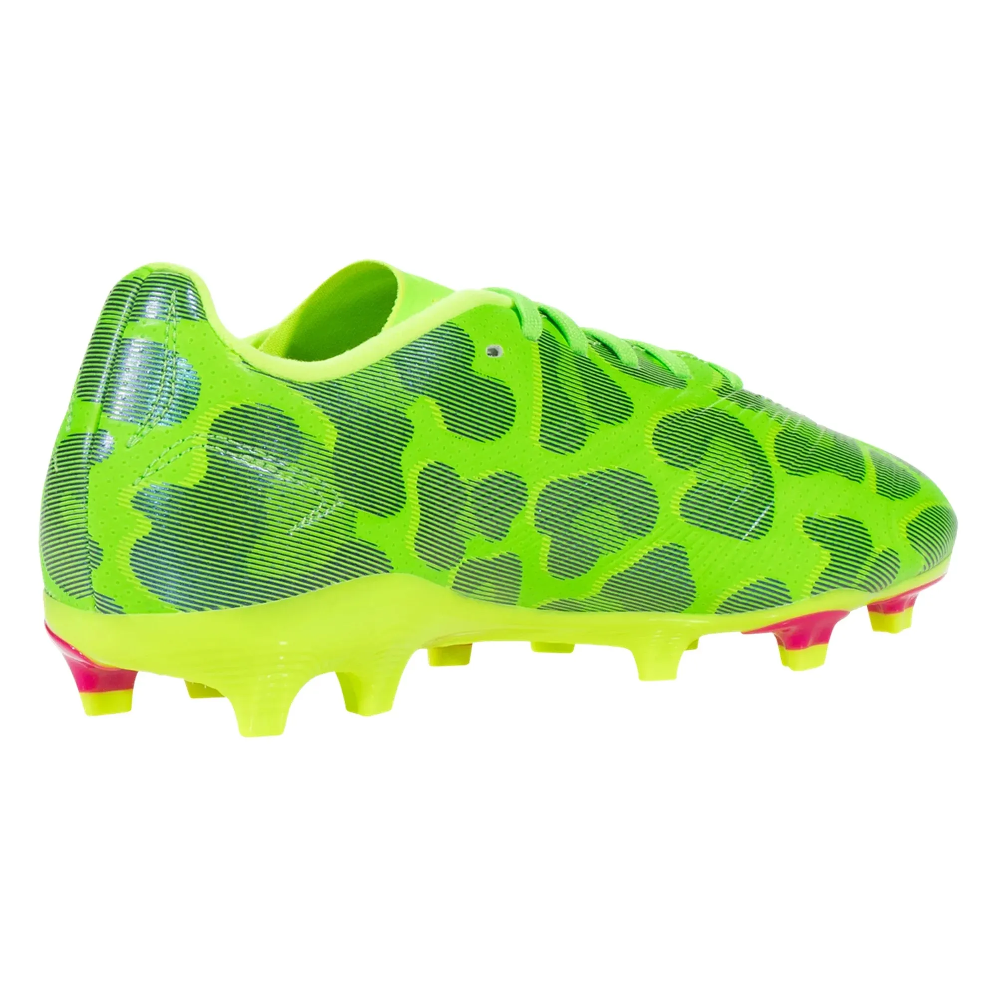 adidas Predator League Low FG Junior Firm Ground Soccer Cleat - Solar Green/Shock Pink/Lucid Lemon