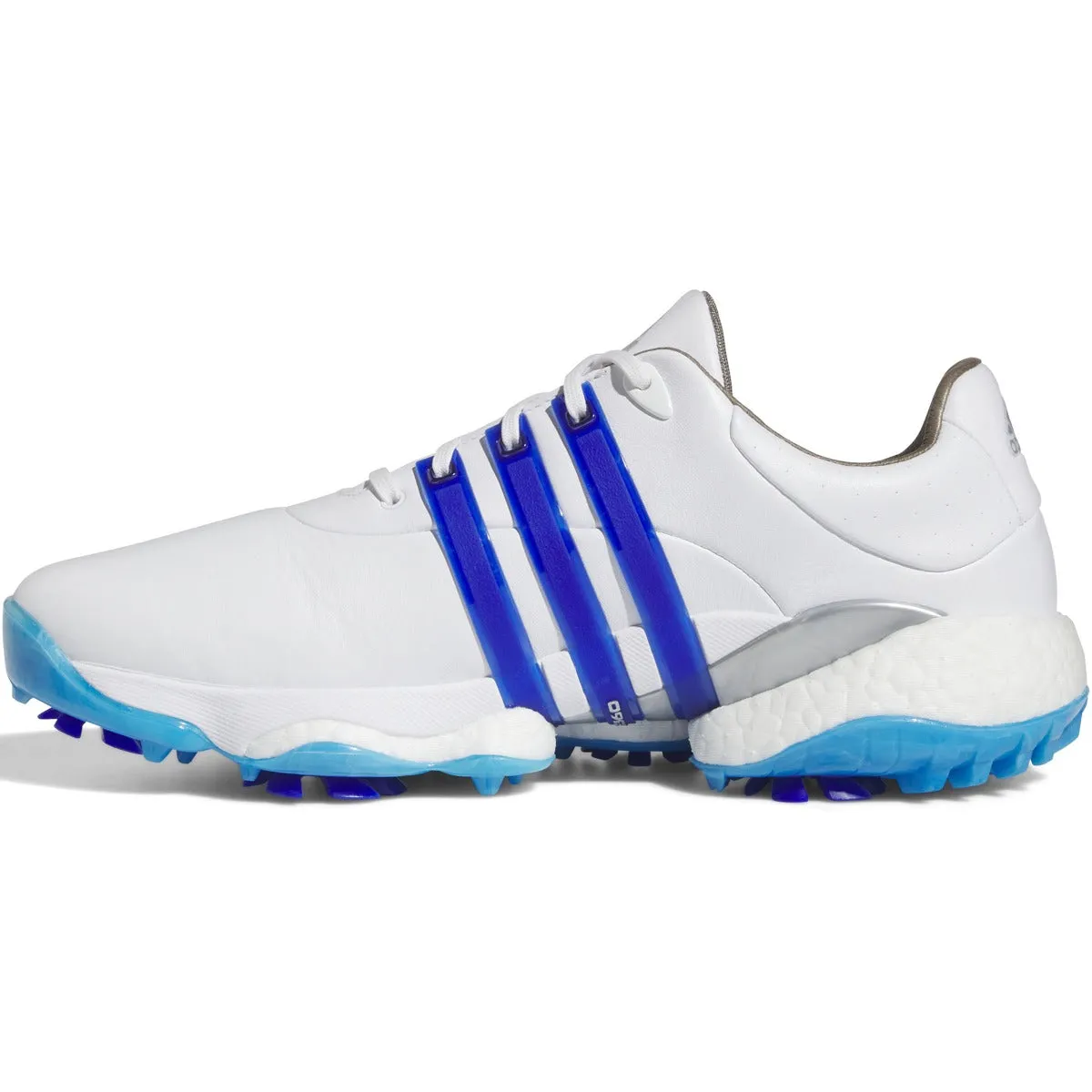 adidas Tour360 '22 Spiked Waterproof Shoes - FTWR White/Lucid Blue/Core Black