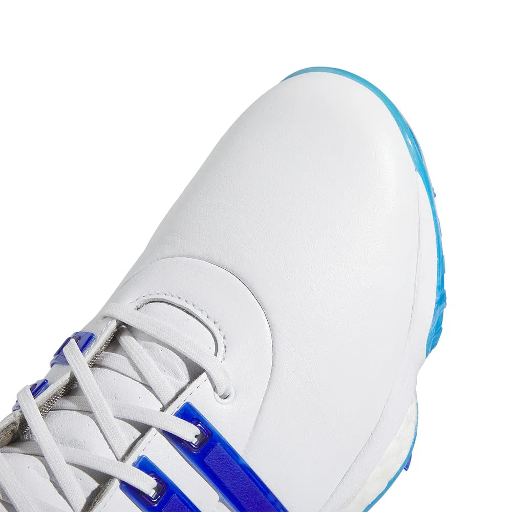 adidas Tour360 '22 Spiked Waterproof Shoes - FTWR White/Lucid Blue/Core Black