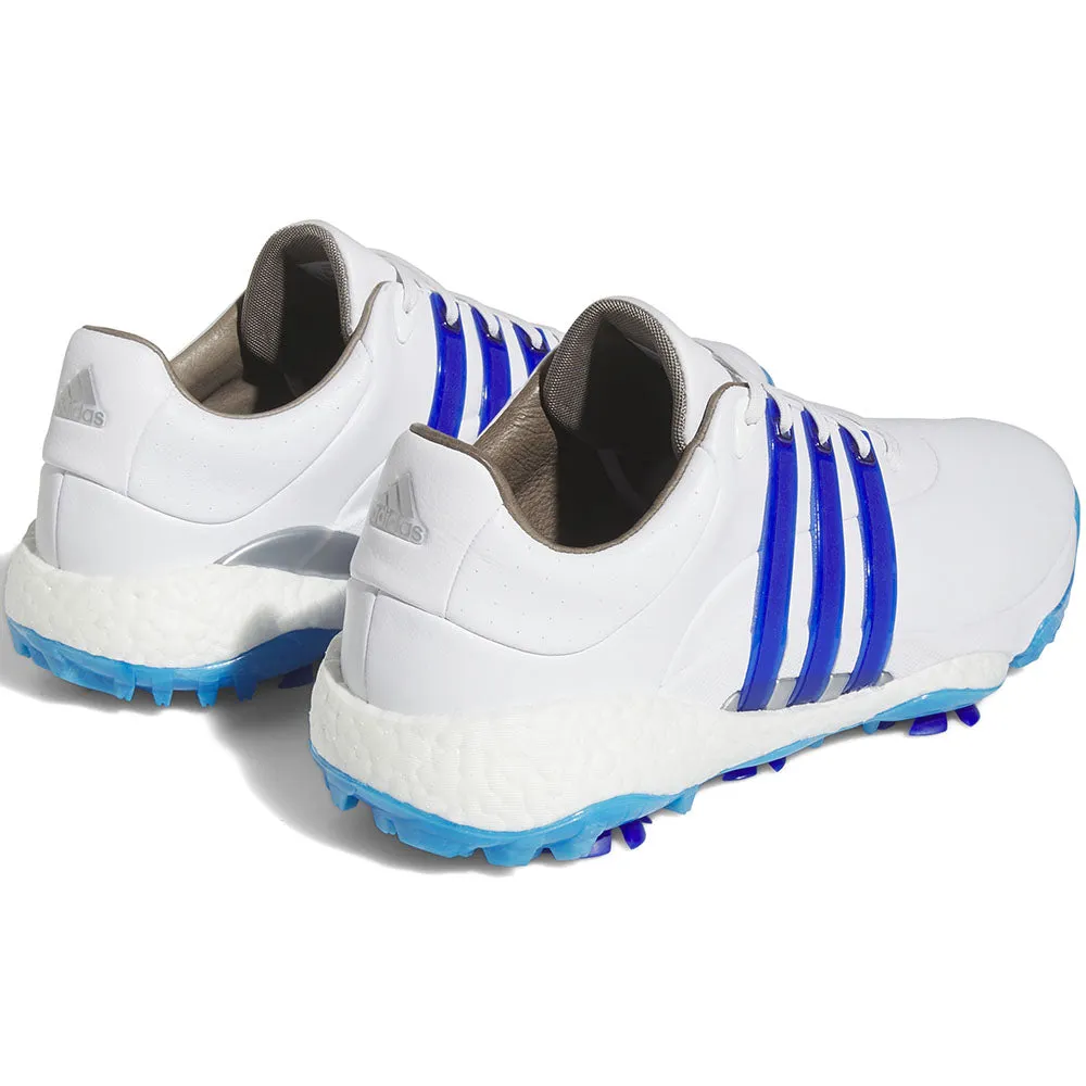 adidas Tour360 '22 Spiked Waterproof Shoes - FTWR White/Lucid Blue/Core Black