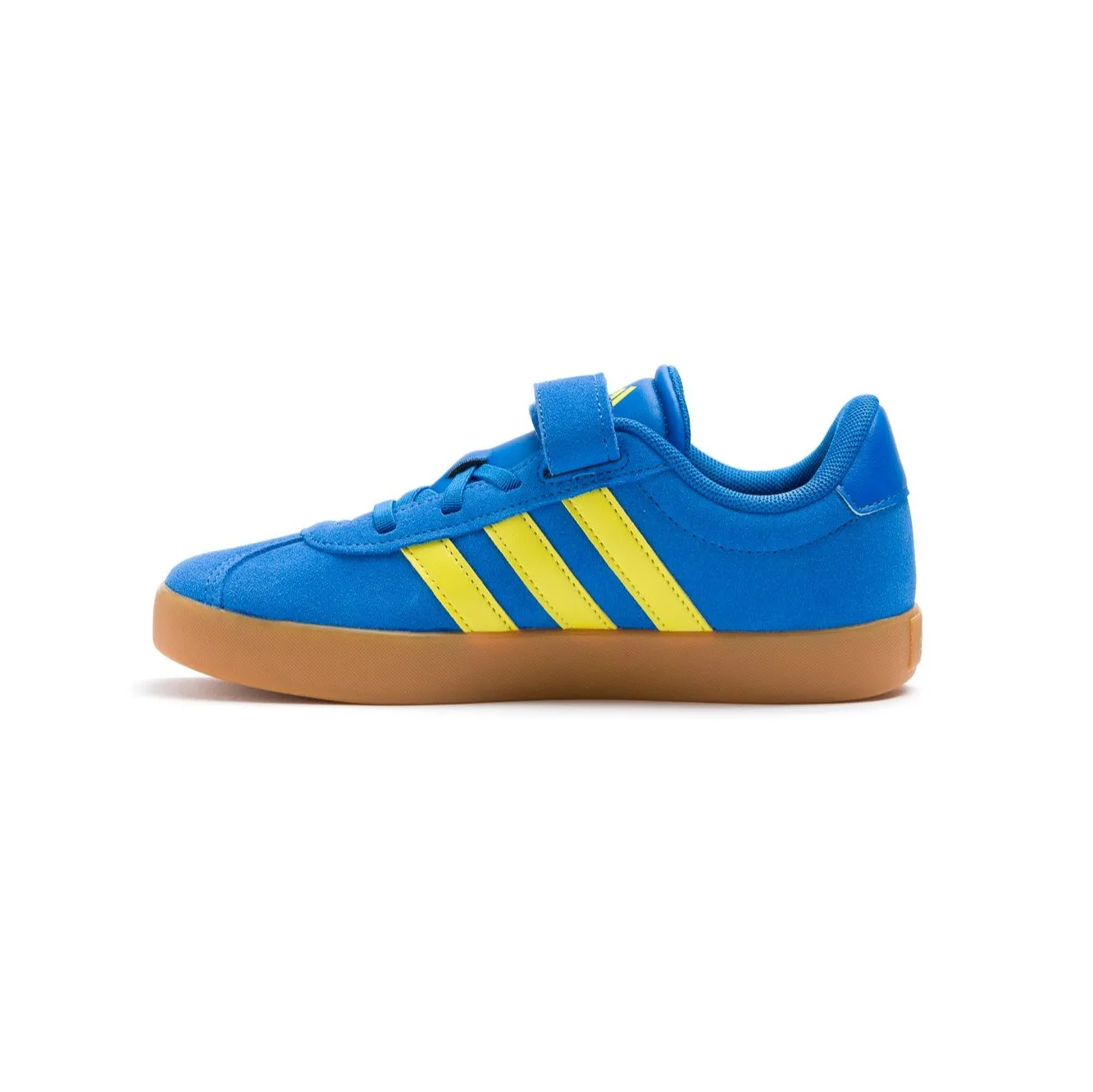 Adidas VL Court 3.0 Elastic Lace Kids Shoes - Royal/Yellow