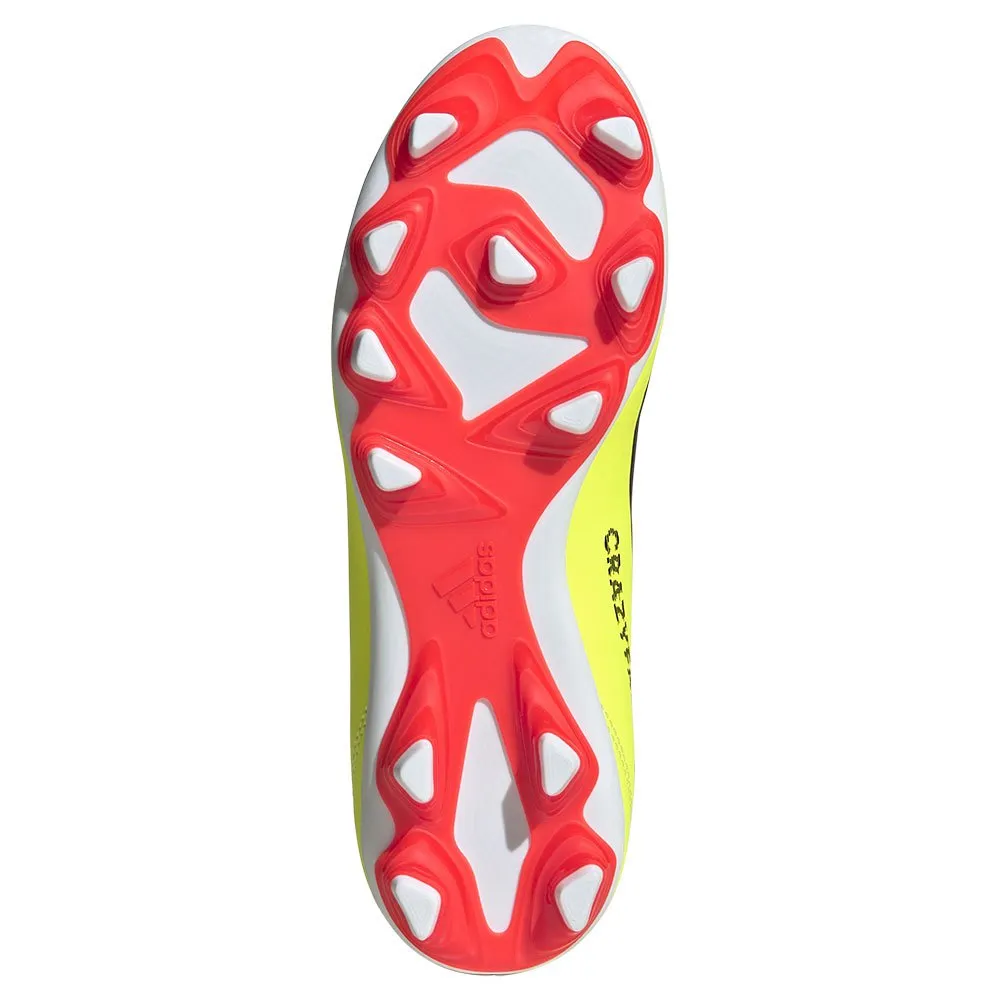 Adidas X Crazyfast Club Flexible Ground Junior Soccer Cleat IF0717 Solar Red/White/Neon Green