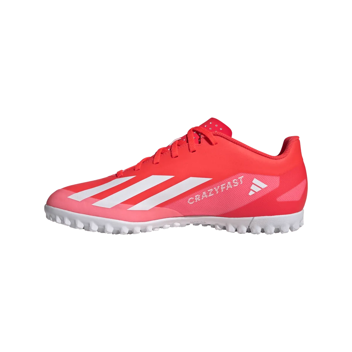 adidas X Crazyfast Club Turf Adult Soccer Shoes IF0724 Solar Red/White/Yellow