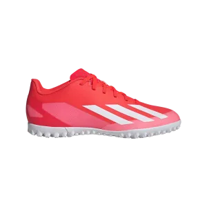 adidas X Crazyfast Club Turf Adult Soccer Shoes IF0724 Solar Red/White/Yellow