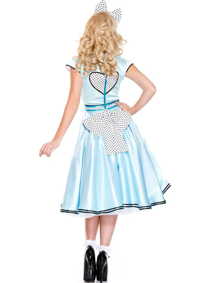 Adorable Alice Womens Wonderland Dress Up Costume