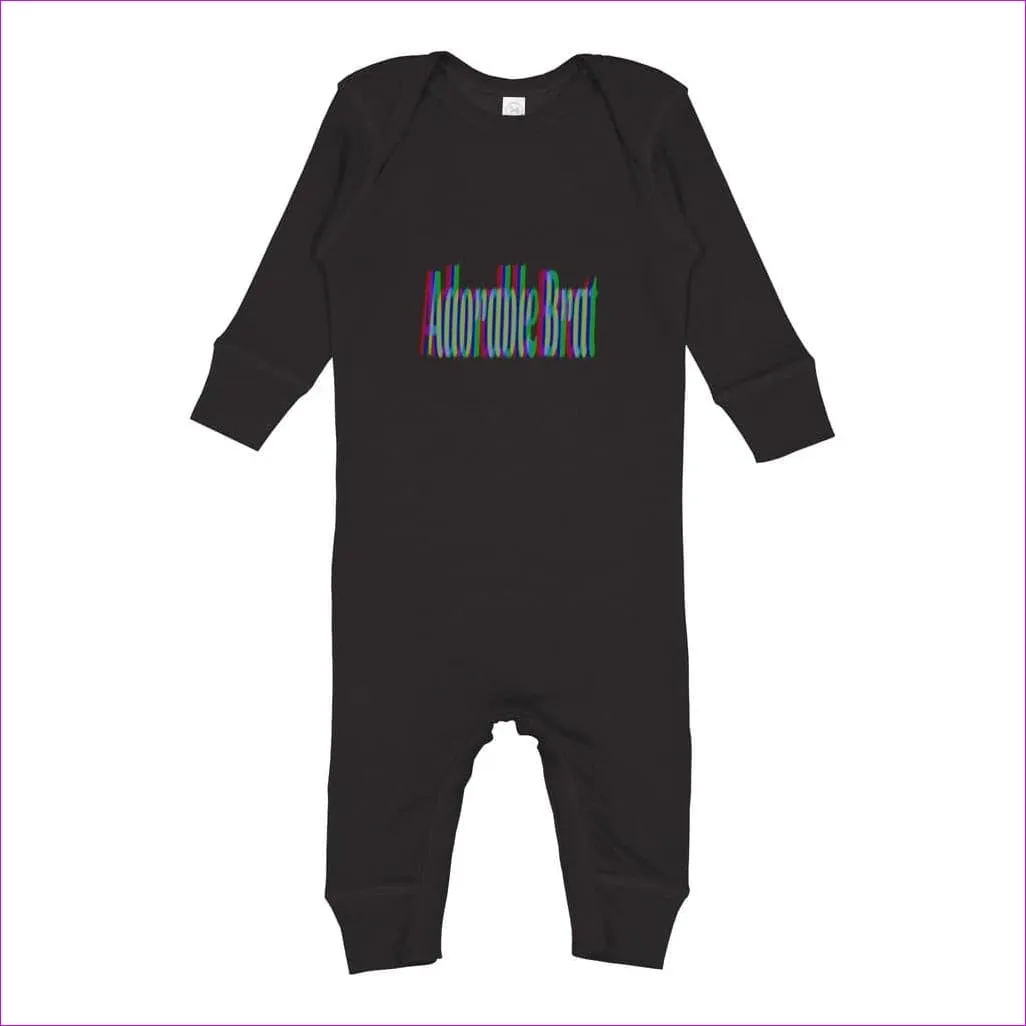 Adorable Brat Infant Long Legged Baby Rib Bodysuit