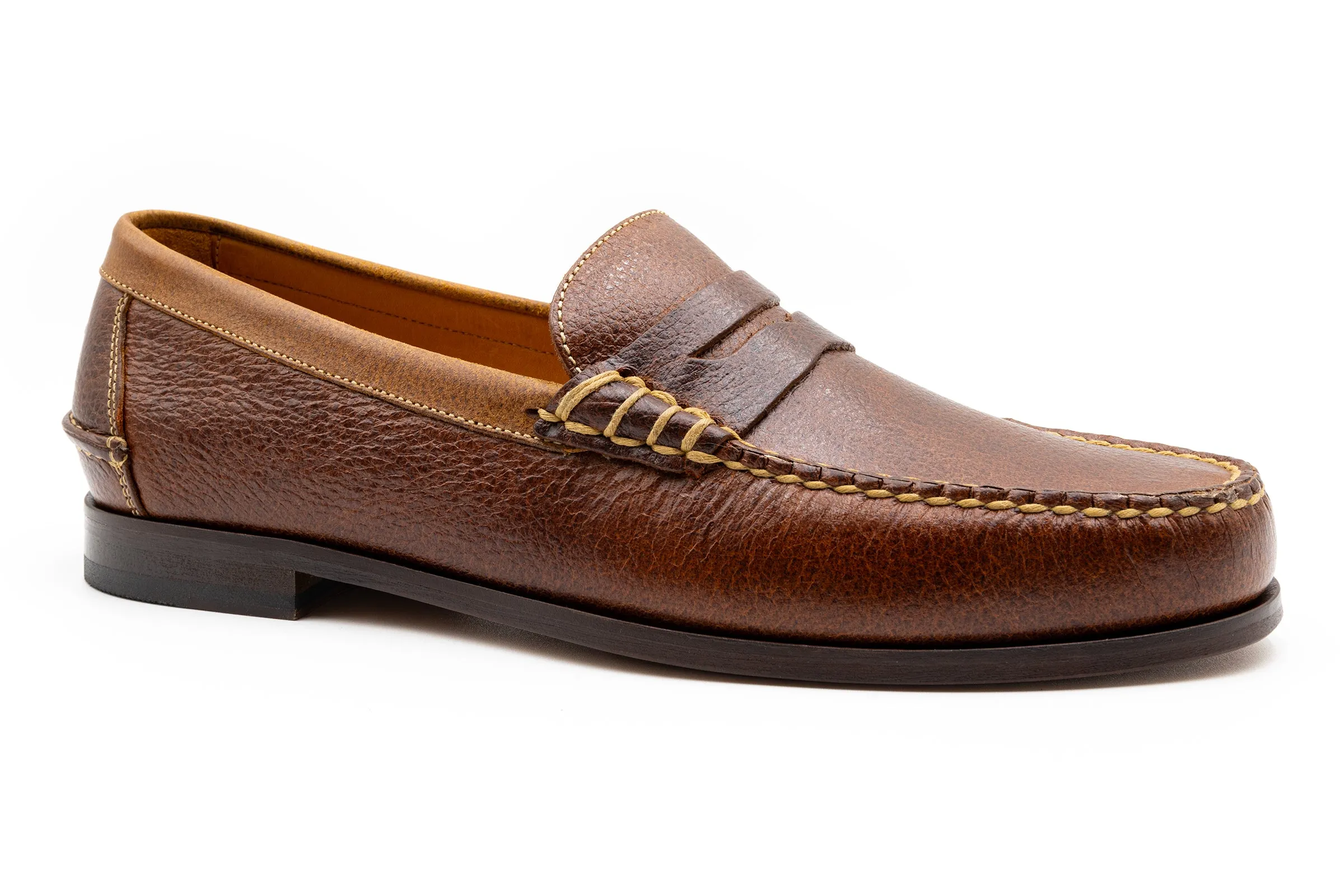 All American Water Buffalo Penny Loafers - Oak