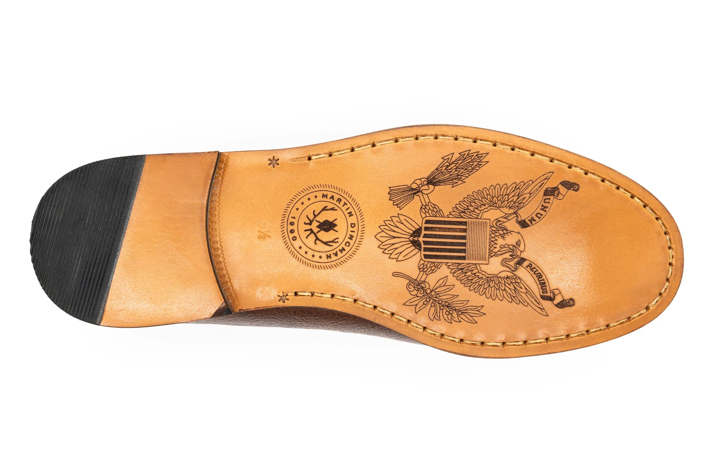 All American Water Buffalo Penny Loafers - Oak