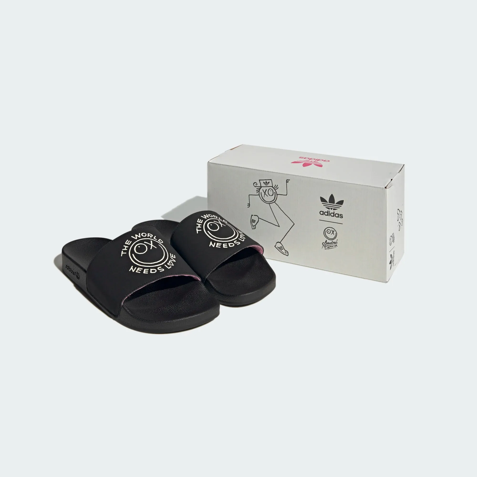 André Saraiva x Adidas Adilette Slides Black