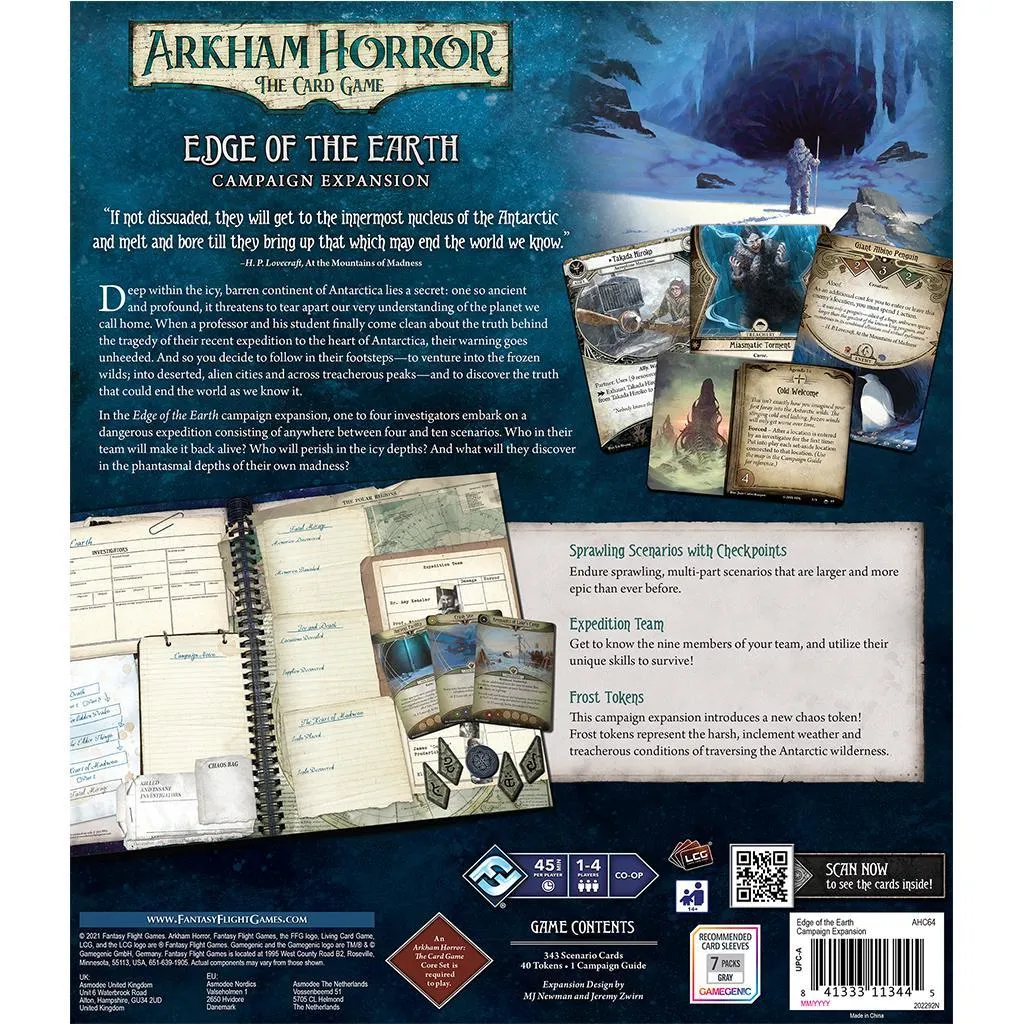 Arkham Horror LCG: Edge of the Earth Campaign Expansion