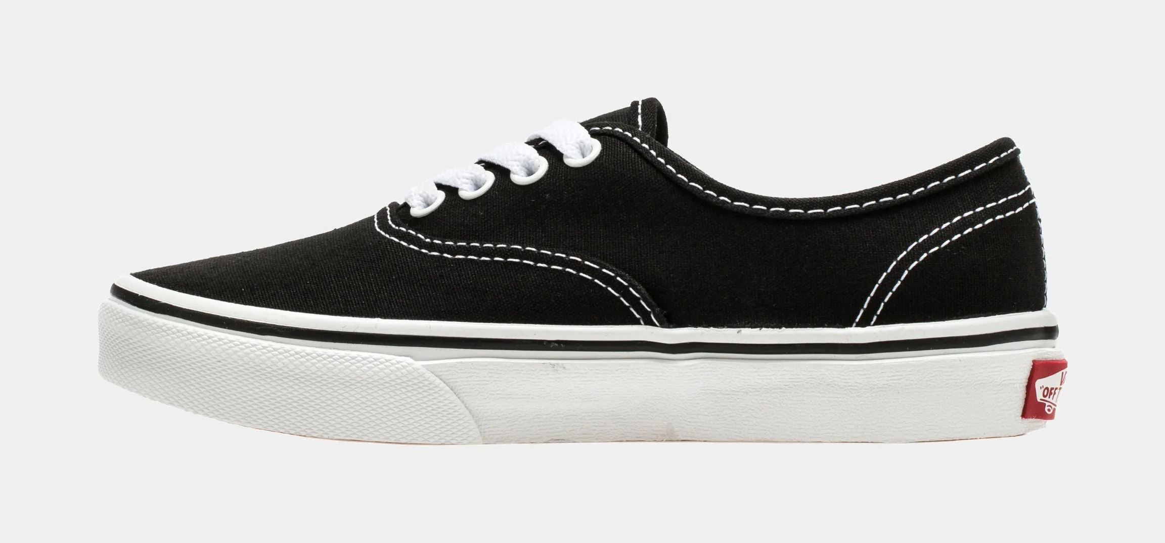 Authentic Low Preschool Lifestyle Shoes (Black/White)