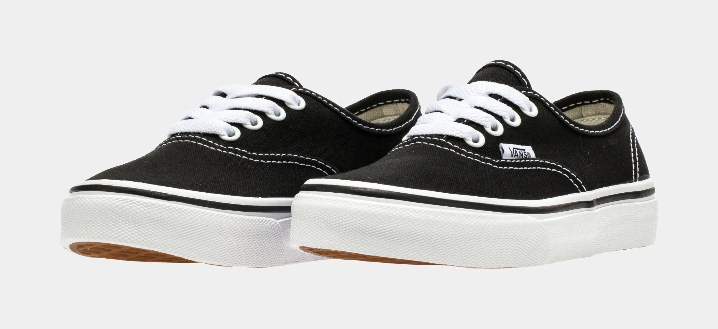 Authentic Low Preschool Lifestyle Shoes (Black/White)