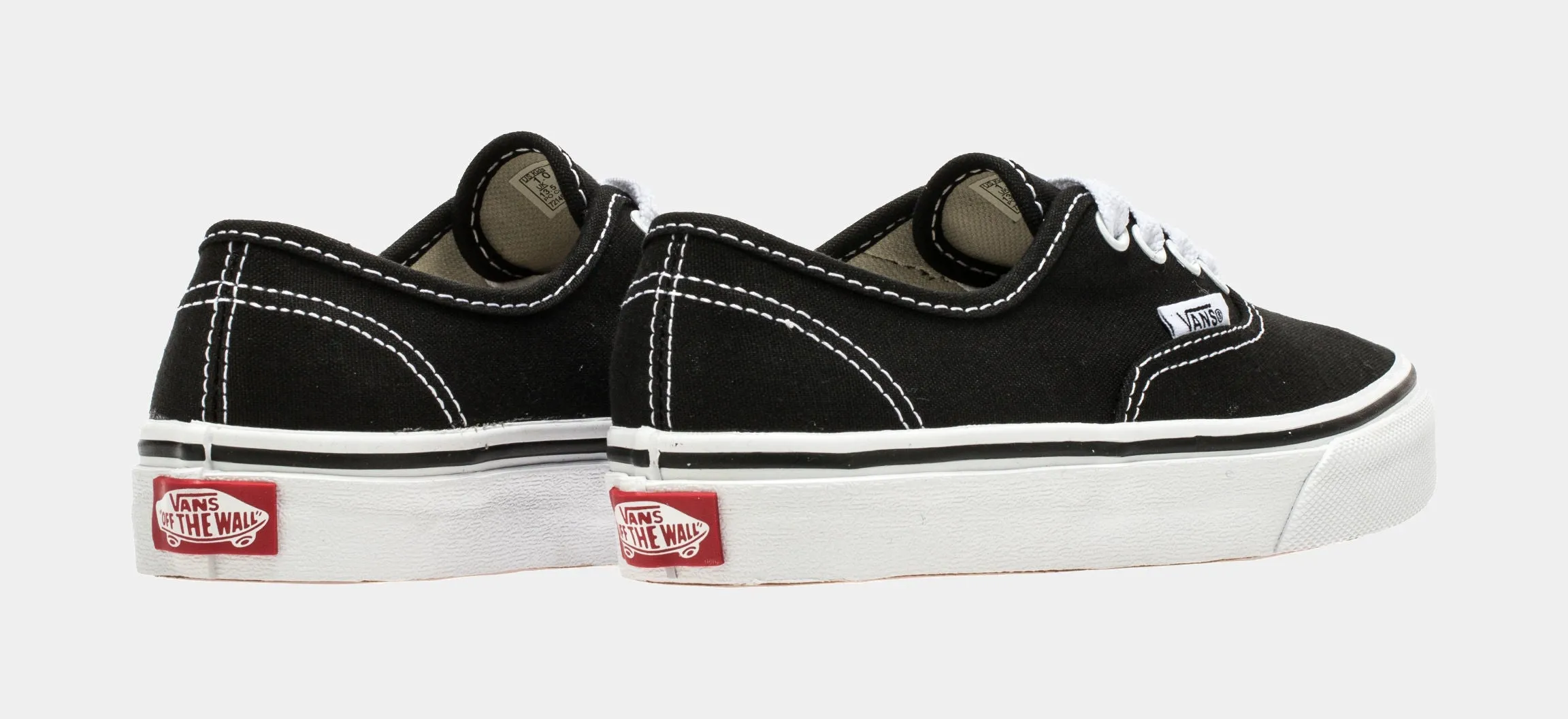 Authentic Low Preschool Lifestyle Shoes (Black/White)