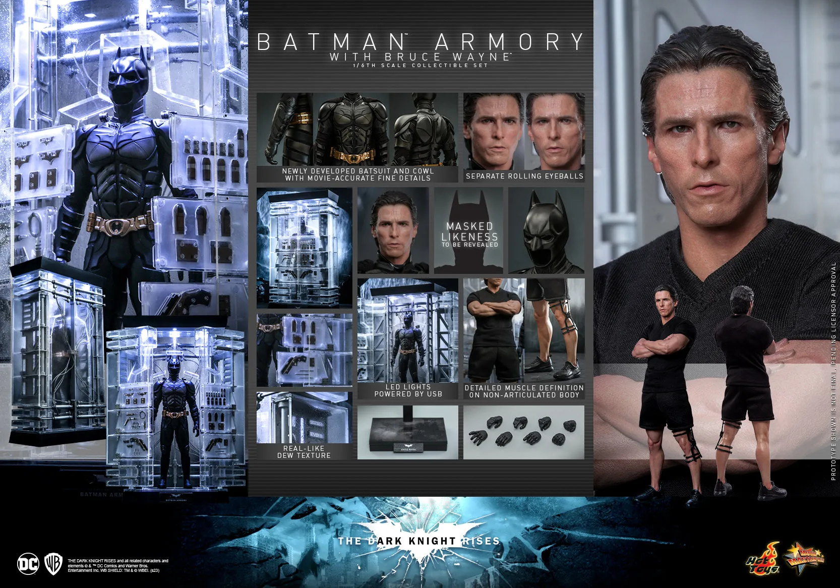 Batman Armory with Bruce Wayne 1/6 Scale Figure by Hot Toys