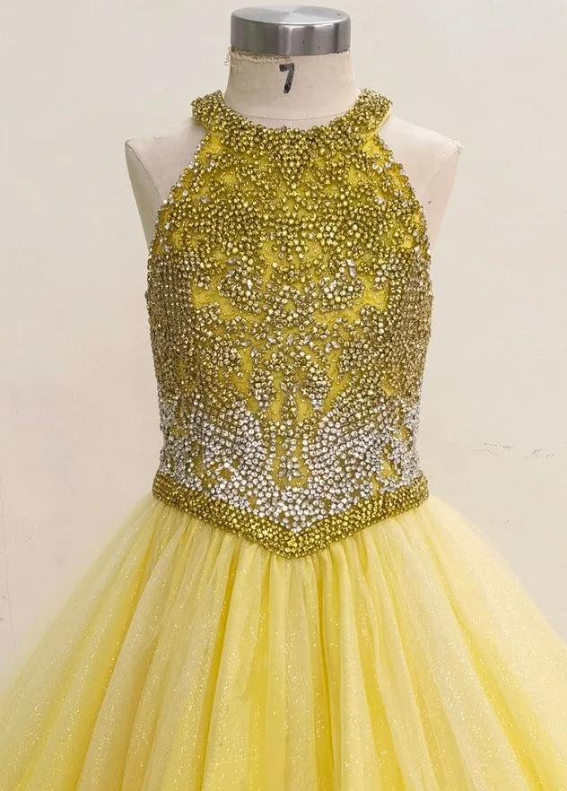 Best Beauty Sparkly Kids Colorful Pageant Dress