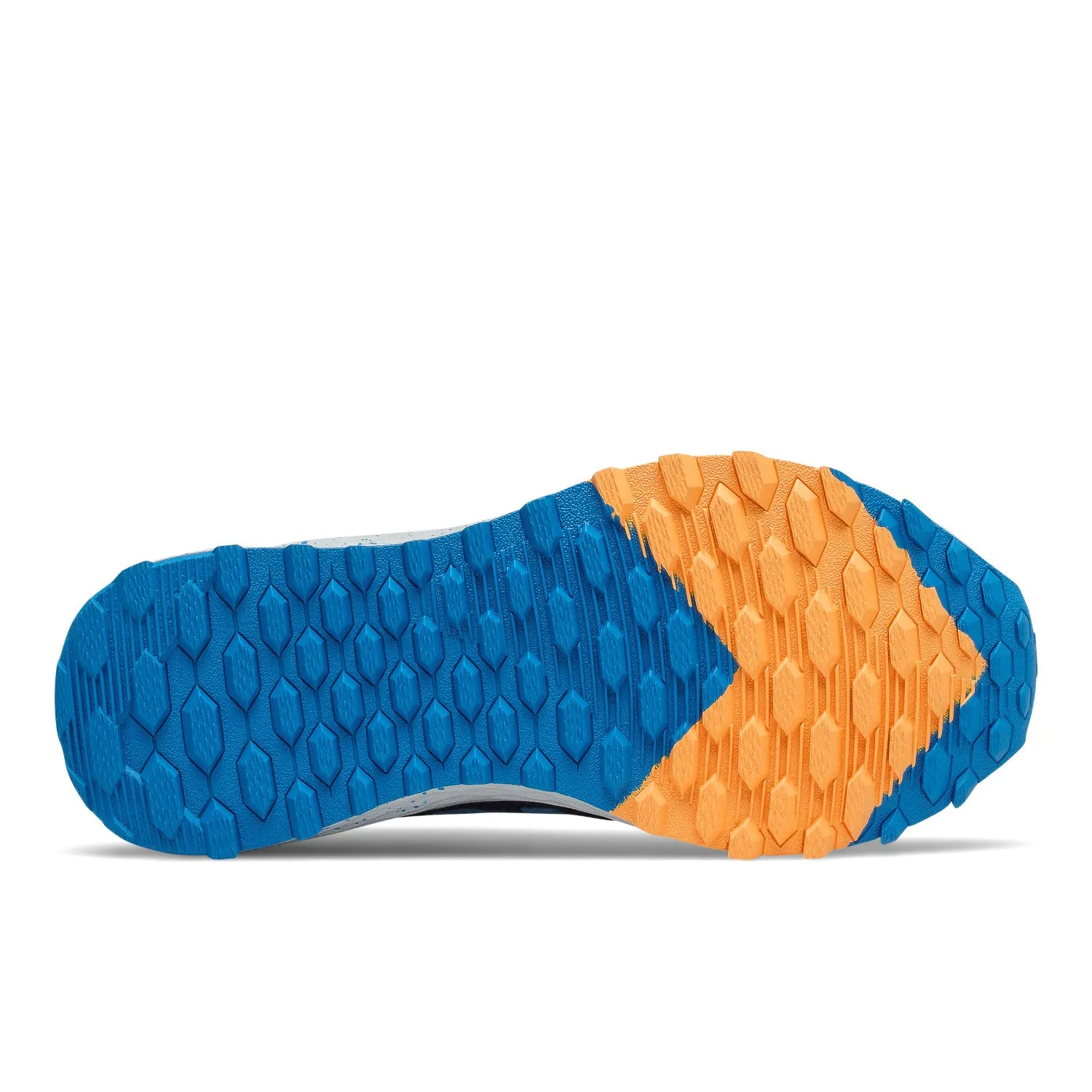 Big Kid's New Balance Fresh Foam Arishi Trail Color: Natural Indigo/ Wave / Habanero