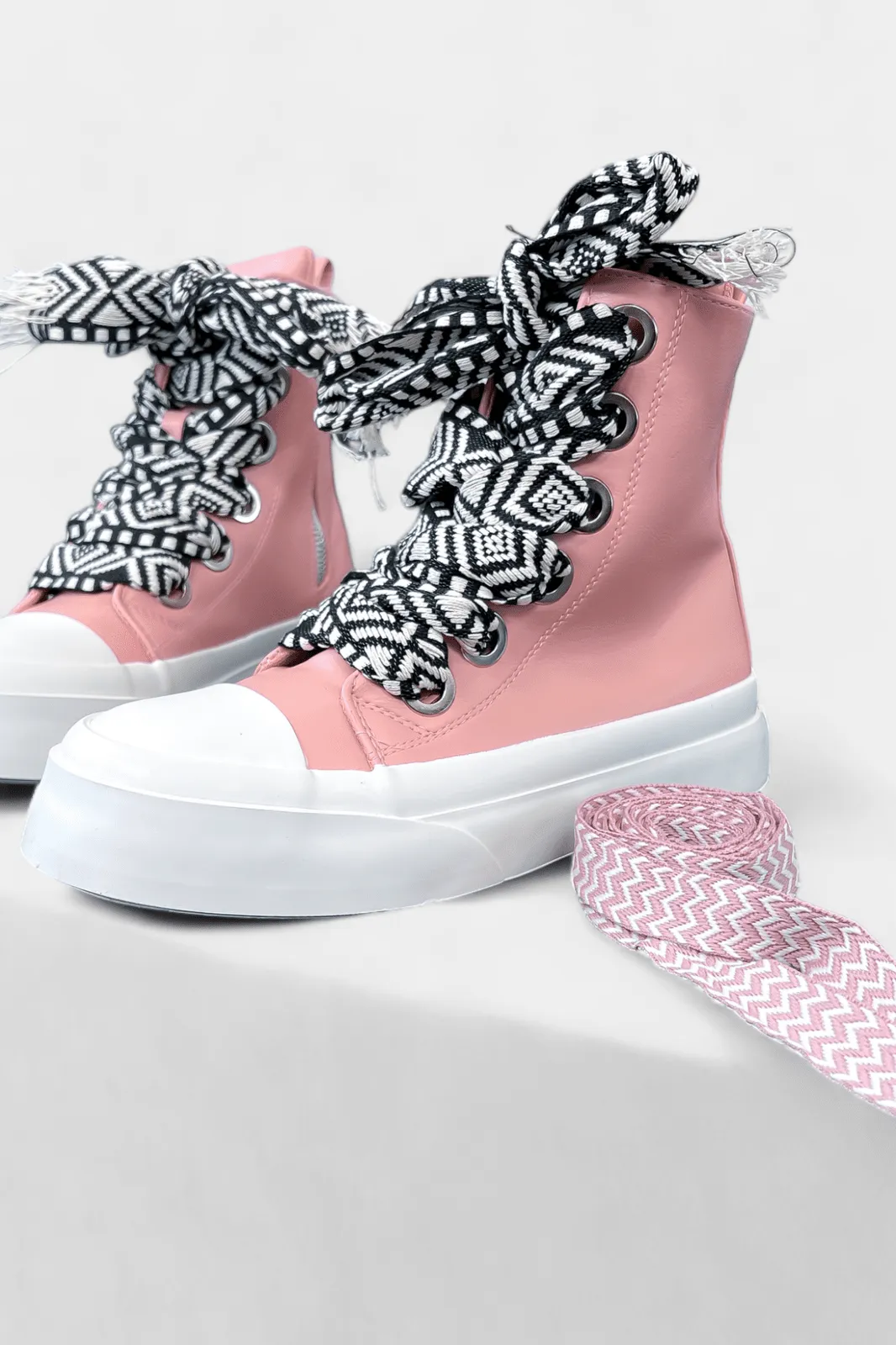 Blush High Top Sneakers