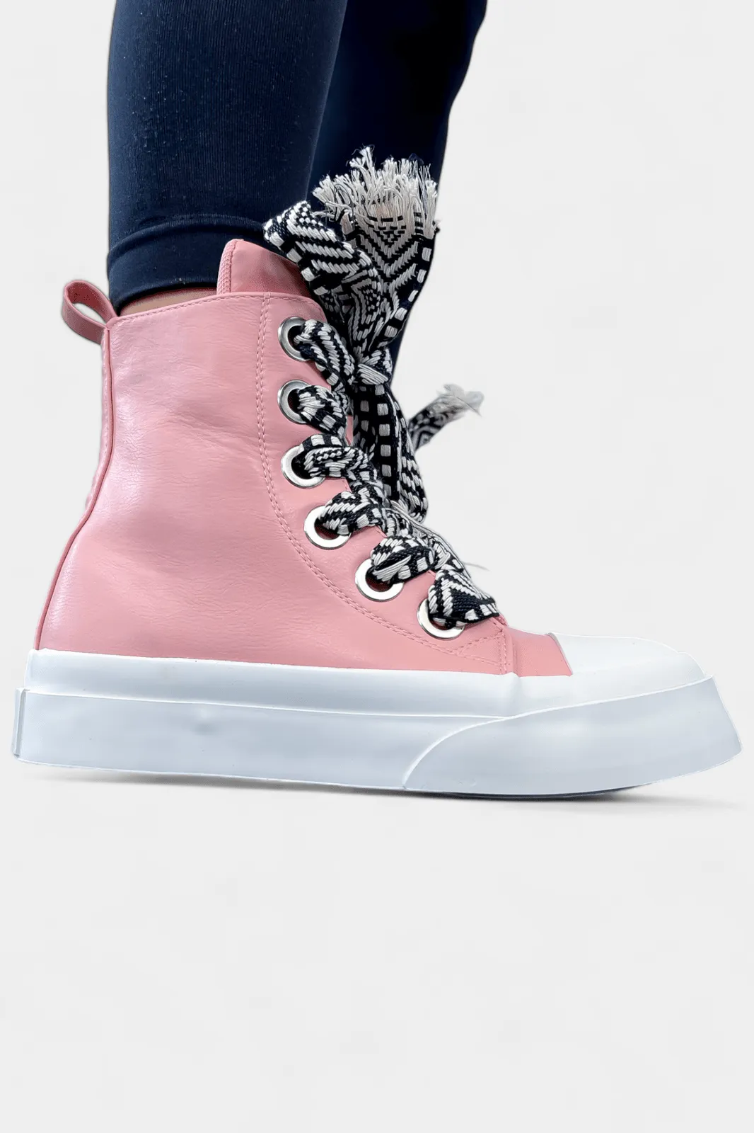 Blush High Top Sneakers