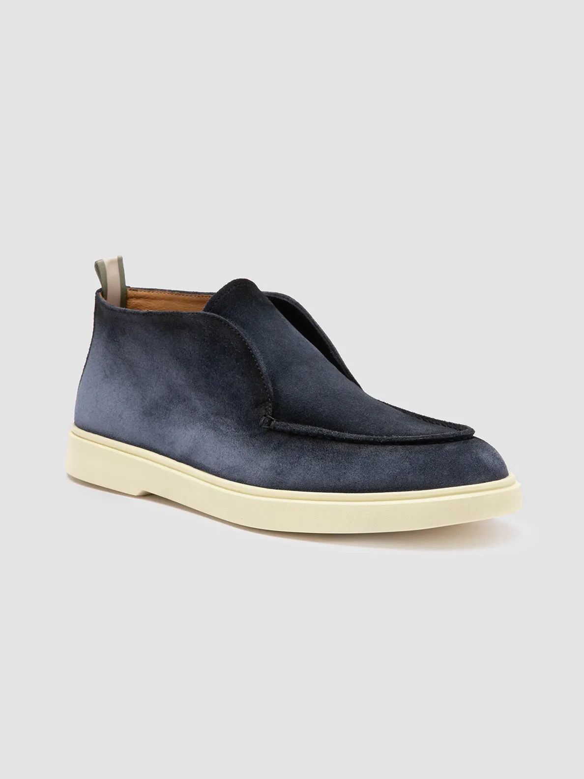 BONES 003 - Blue Suede Chukka Boots