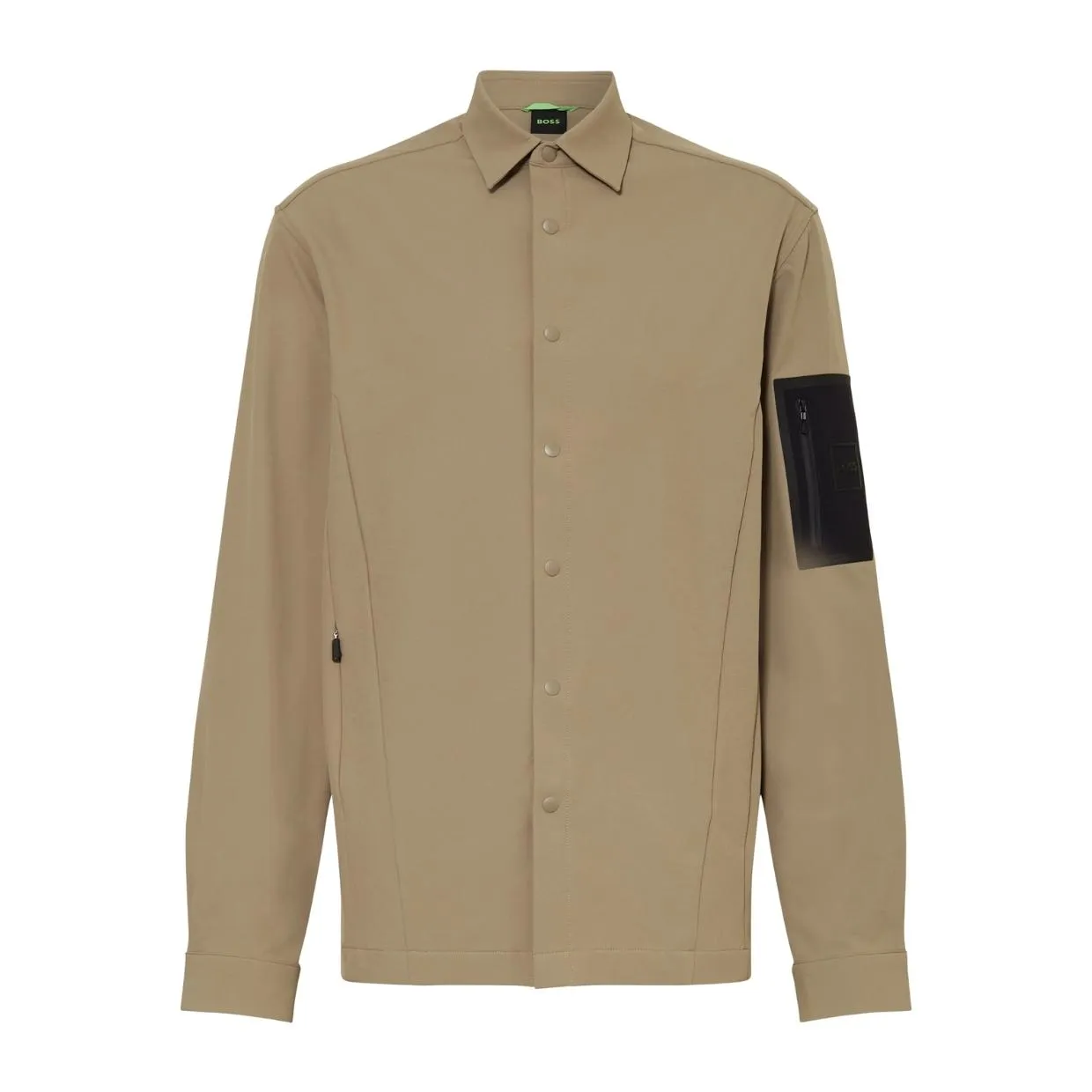 BOSS Logo Expedition Khaki Overshirts