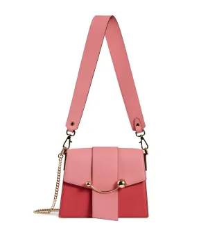 Box Crescent Bag Raspberry Red/Candy Pink