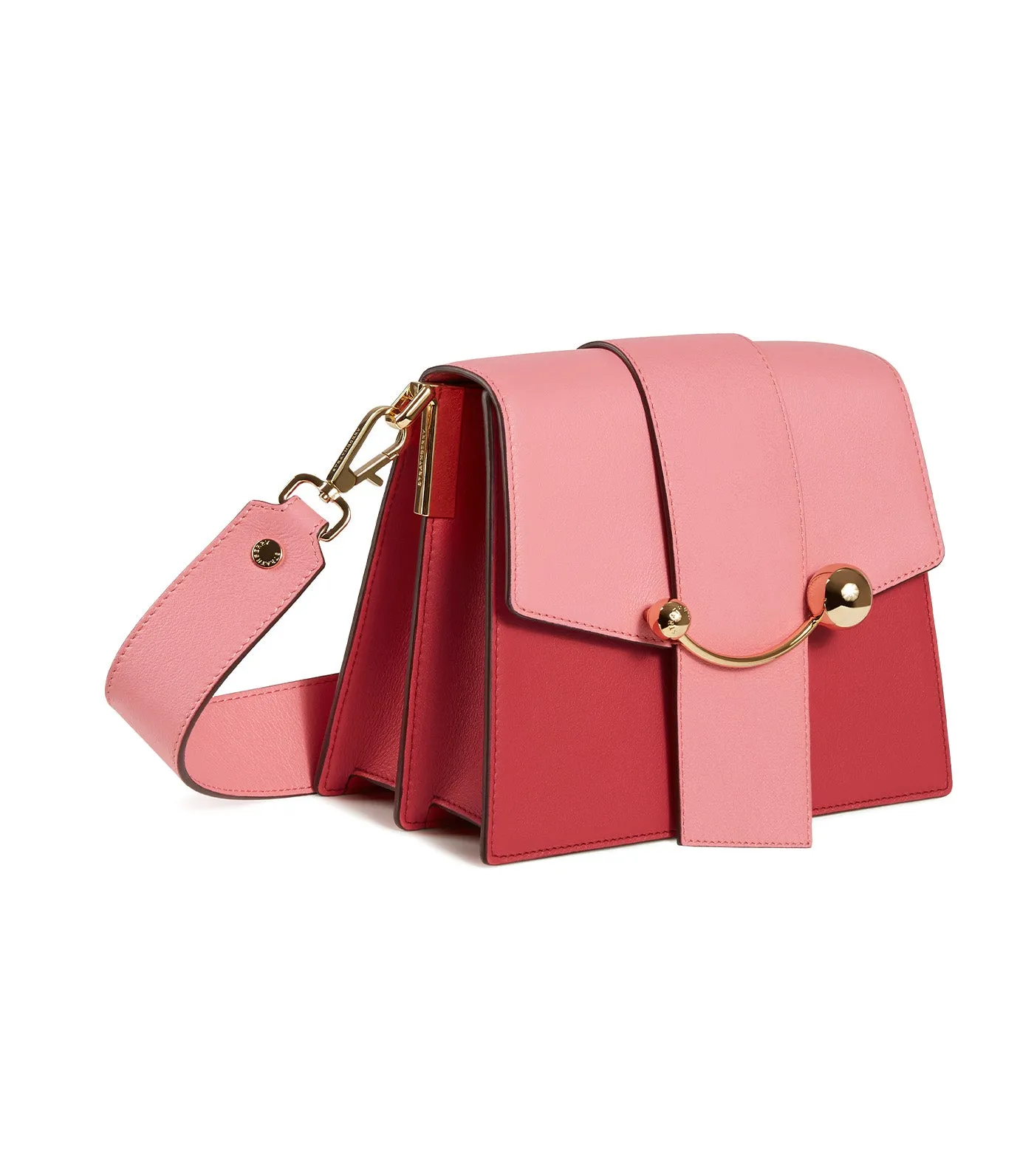 Box Crescent Bag Raspberry Red/Candy Pink