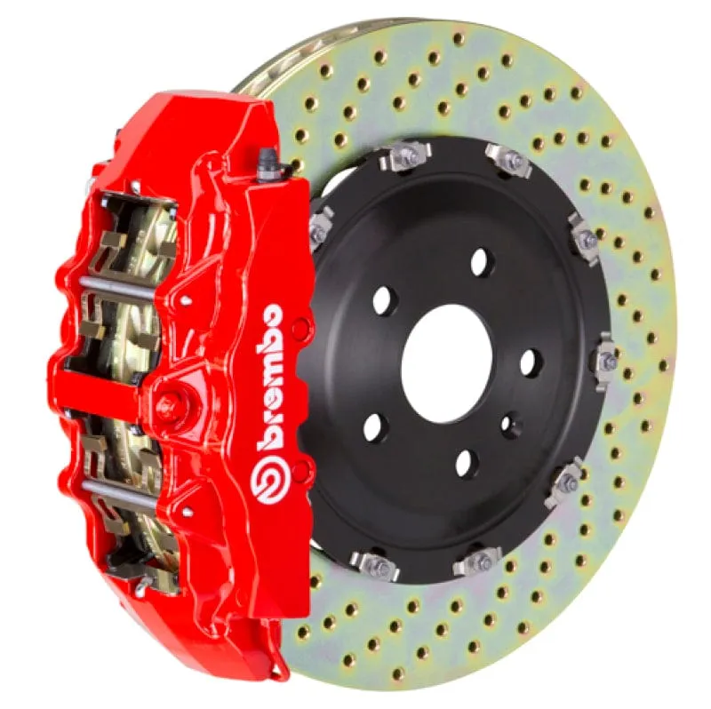 Brembo 03-06 Expedition/03-06 Navigator Front GT BBK 8 Piston Cast 380x34 2pc Rotor Drilled-Red